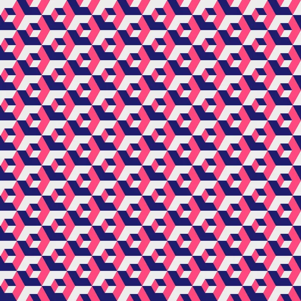 Geometriska hexagonala mönster, röd färg rutnät konsistens. Sömlös sexkantsbakgrund. Vektor illustration. — Stock vektor