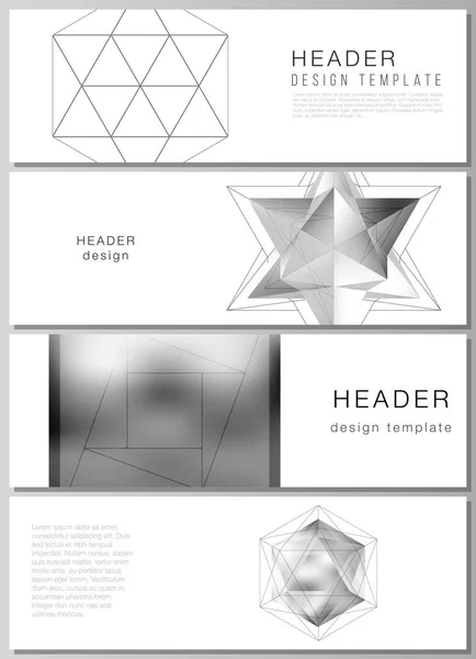 Die Minimalistische Vektorillustration Des Editierbaren Layouts Von Kopfzeilen Banner Designvorlagen — Stockvektor