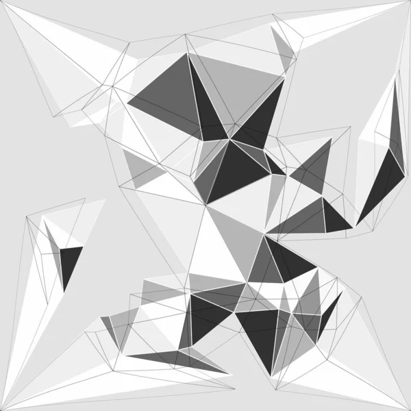 Абстрактний Геометричний Дизайн Трикутника Використанням Різних Візерунків Трикутного Стилю Векторні — стоковий вектор