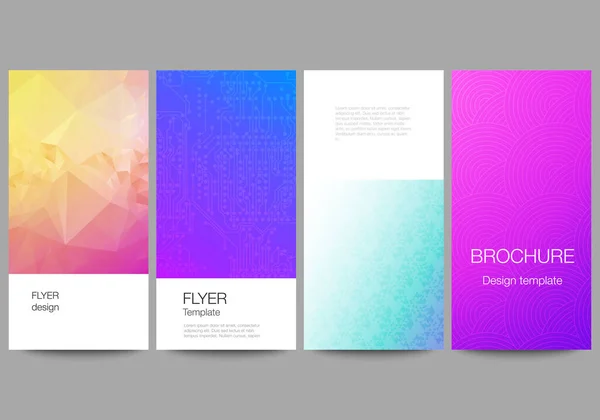 Die Minimalistische Vektorillustration Des Editierbaren Layouts Von Flyern Banner Design — Stockvektor