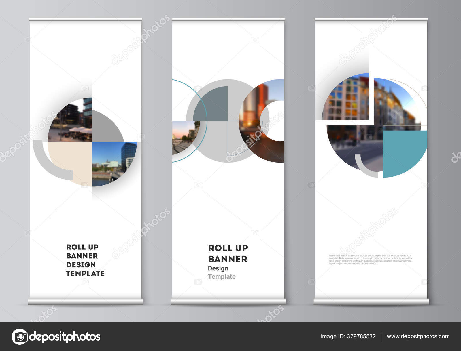 Download Vector Layout Roll Mockup Design Templates Vertical Flyers Flags Design Stock Vector C Raevsky 379785532 Yellowimages Mockups