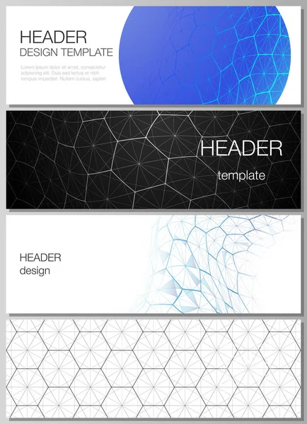 Minimalistisk Vektor Illustration Layout Rubriker Banner Design Mallar Digital Teknik — Stock vektor