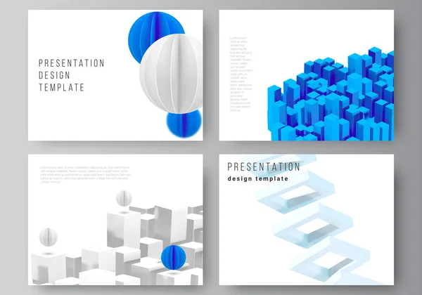 Vector Layout Presentation Slides Design Templates Template Presentation Brochure Brochure — Stock Vector