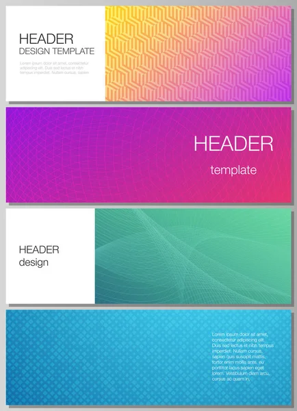 Den Minimalistiska Vektor Illustration Redigerbar Layout Rubriker Banner Designmallar Abstrakt — Stock vektor
