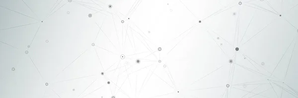 Серый Цвет Медицинского Фона Геометрическими Соединительными Линиями Точками Сплетением Технология — стоковый вектор