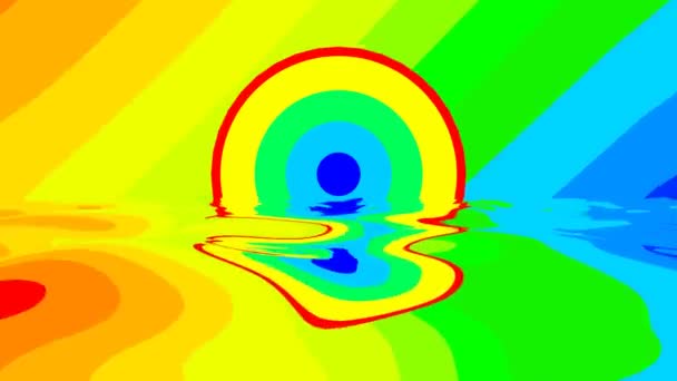 Plasma Líquido Colorido Psychedelic Perfeitamente Looping Animação Abstrata — Vídeo de Stock