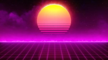 Retro 80'ler güneş