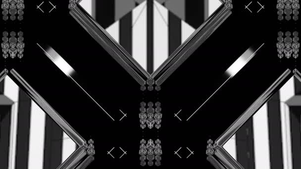 Black and White Strobo VJ Show — Stock Video