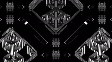 Siyah ve beyaz strobo VJ göster