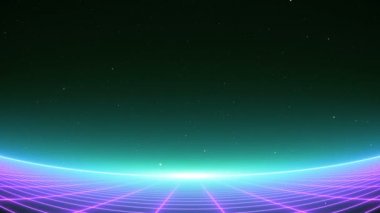 Vj 80s Retro-Fütüristik Horizon