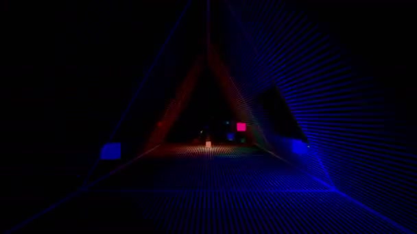 Triangle Tunnel VJ Speed — ストック動画