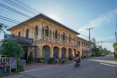 Güzel manzara antik Ban Tha Rae, Sakon Nakhon, Tayland
