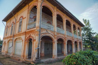 Güzel manzara antik Ban Tha Rae, Sakon Nakhon, Tayland
