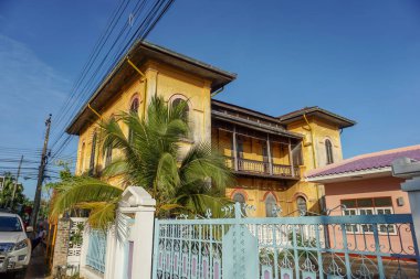 Güzel manzara antik Ban Tha Rae, Sakon Nakhon, Tayland