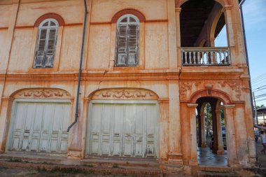 Güzel manzara antik Ban Tha Rae, Sakon Nakhon, Tayland