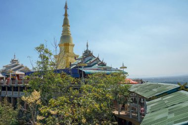 Watpanhamtemple, lamph Antik Tapınağı güzel manzara