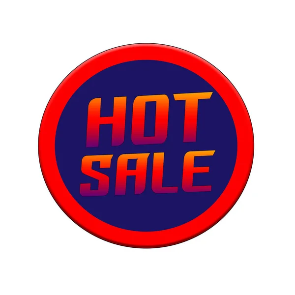 Hot Sale Rood Oranje Teken Stempel Tekst Blauwe Cirkel Backgroud — Stockfoto