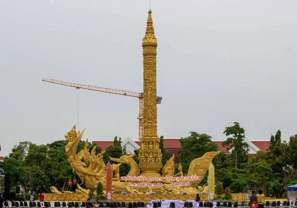 Candle Festival Ubon Ratchathani Thailandia Luglio 2020 Ubonratchathani Thailandia — Foto Stock