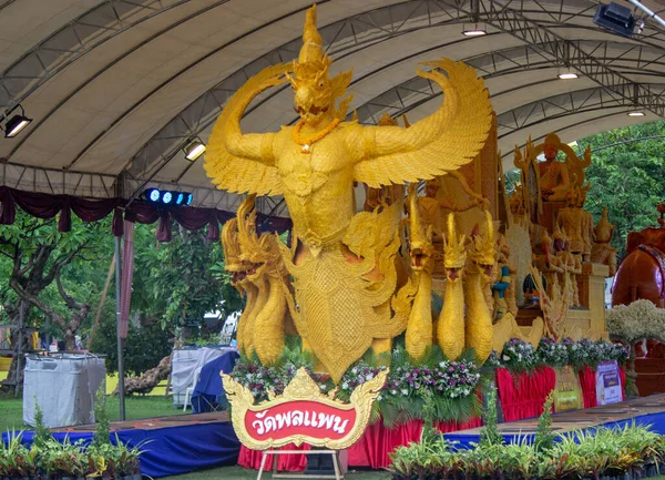 Festival Bougies Ubon Ratchathani Thaïlande Juillet 2020 Ubonratchathani Thaïlande — Photo