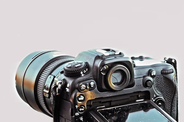 Профессиональная SLR-камера . — стоковое фото