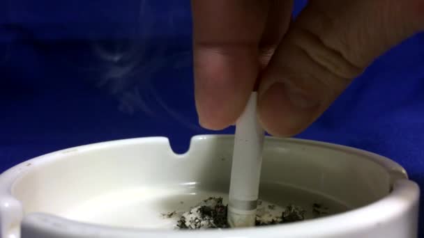 Das Mädchen Hört Auf Rauchen Die Gefahren Von Nikotin Und — Stockvideo