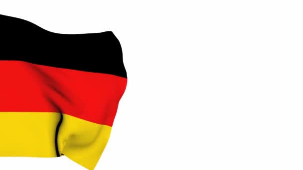 Germany Flag Waving Animated Symbol Country — Stock Video