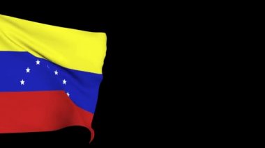 İzole Venezuela bayrağı. Arka plan Venezüella devlet ülke sembolü. 