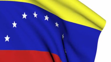 İzole Venezuela bayrağı. Arka plan Venezüella devlet ülke sembolü. 