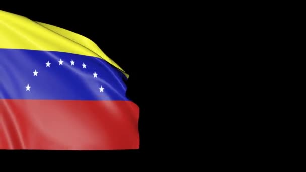 Flagga Venezuela Isolerad Bakgrund Symbol För Landet Venezuelas — Stockvideo