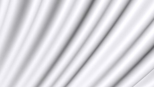 折り畳まれた白い材料の動き 動きの背景布 — ストック動画