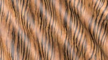 Dalgalar kaplan-renkli kumaş. 3D hareket doku soyut. 