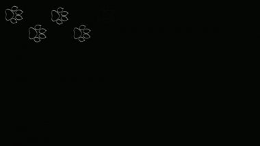 Yürüyüş hayvan pençe baskılar. İzler ile soyut arka plan.