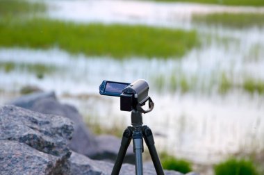 Video doğa deniz günbatımı.
