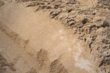 Arka plan endüstriyel kum inşaat işleri için.