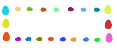 Siyah arka planda - izole nesnenin kontrast beyaz yumurta çerçeve.