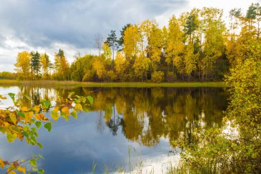 Bazen sonbahar manzara pastoral düşmek.