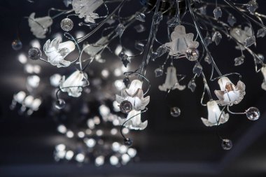 Bir dünya ile avize tavan.