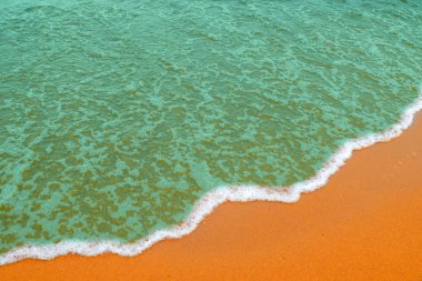 Tropik bölgelerde kum dalga.