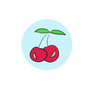 Çilek Kiraz çizilmiş.