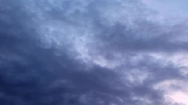 Achtergrond Van Hemel Bewolkt Landschap Wolken Vliegen Lucht — Stockvideo