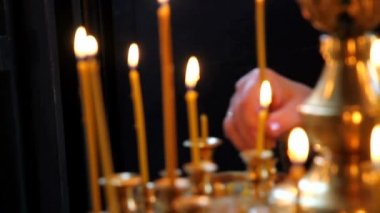 Kilise mumluk. Hıristiyan Kilisesi Ortodoks İç Din.