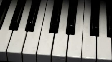 Siyah beyaz piyano tuşları. Müzik aleti Müzik Sanatı.