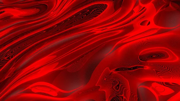 Fantastic Red Convolutions Textural Scarlet Substance — Stock Photo, Image