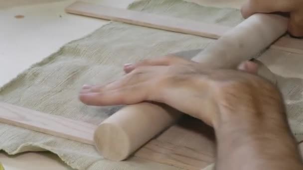 Training Der Beweglichkeit Der Hand Bei Patienten Mit Zerebralparese Menschen — Stockvideo