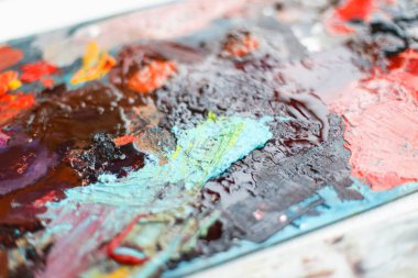 Yağlı boya. Yayma. Arka plan