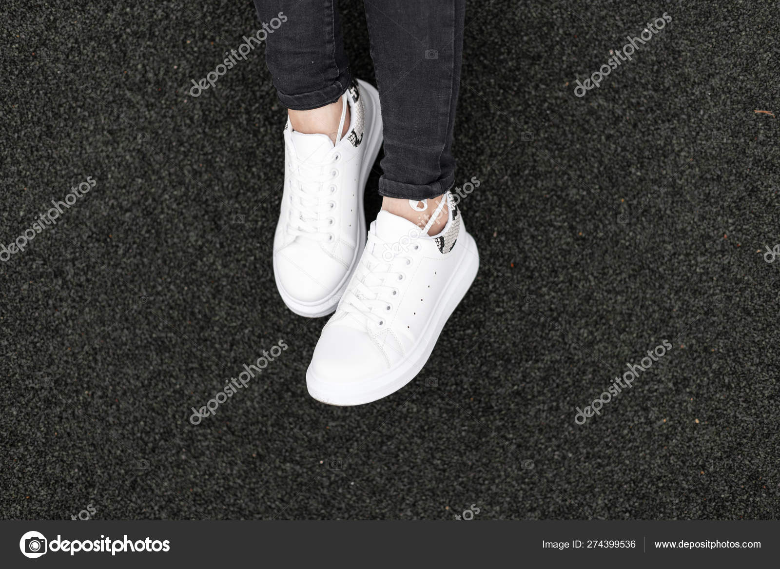 stylish leather sneakers