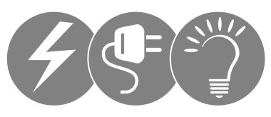 Vektör kalitesinde elektrikçi ustası servis logosu