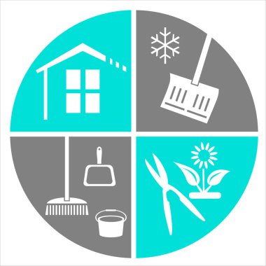vektör kalitesinde tesis yöneticisi servis logosu