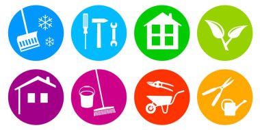 vektör kalitesinde tesis yöneticisi servis logosu