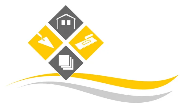 tiler zanaatkar servis logosu vektör kalitesinde